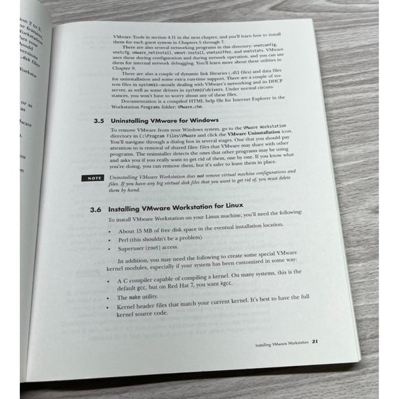 The Book of VMWare Workstation Complete Guide Brian Ward 2002 - Picture 5 of 11